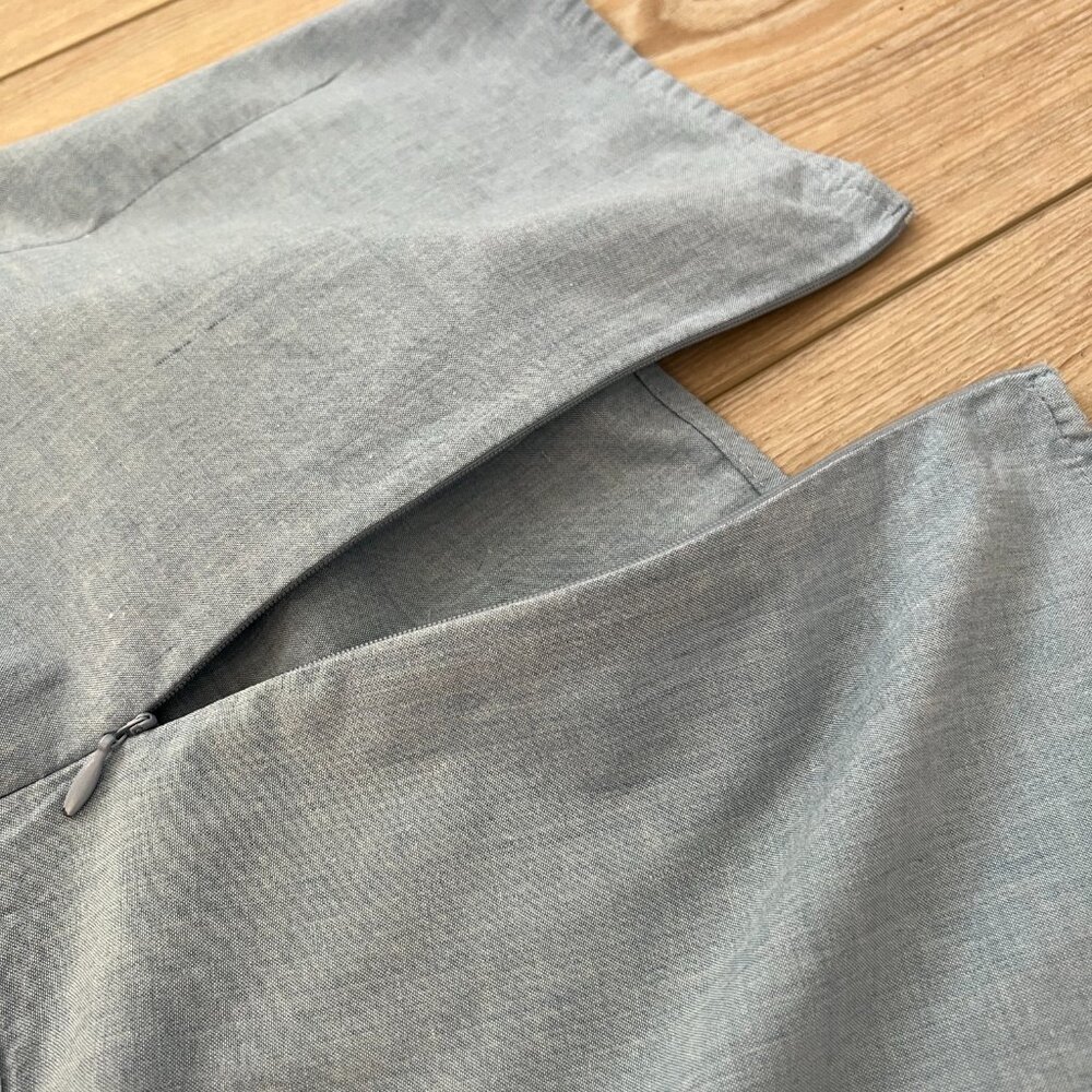 Sonoma Life+Style Weathered Denim Sleeveless Top, XL - Boho Chic! - Picture 9 of 13
